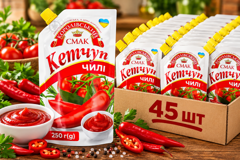 Кетчуп ТМ Королівський Смак Чілі 250 г  НФ-00000606 фото