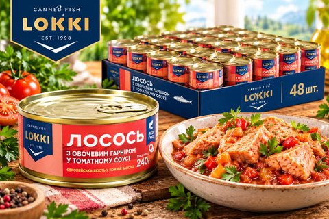 Лосось Локкі з овочевим гарніром 240 г ключ НФ-00000873 фото