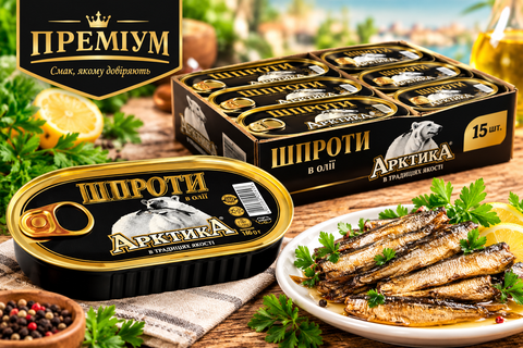 Шпроти Акртика в олії 190 г  НФ-00000563 фото