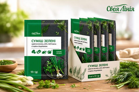 Суміш зеленіТМ Ямуна Цибуля Кріп Петрушка10г/5шт НФ-00000595 фото