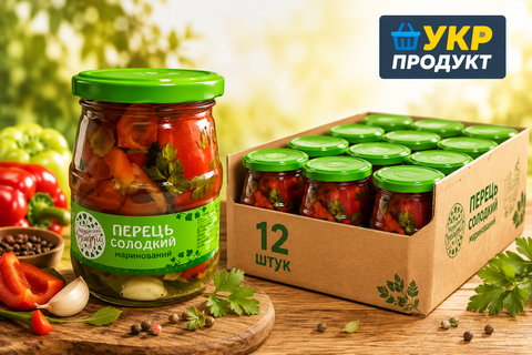 Перець солодкий маринований З бабусиної грядки 500 г  НФ-00001210 фото