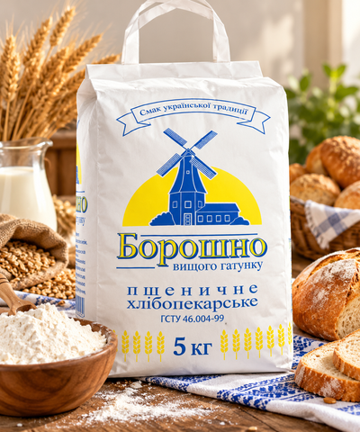 Борошно пшеничне в/г ТМ Білоцерківське 5кг*3шт. НФ-00000011 фото