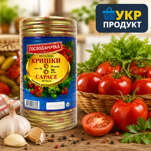 Кришки ТМ Господарочка 50 шт* 10 шт блок НФ-00000297 фото