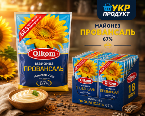Майонез ТМ ОЛКОМ 450 г *18 шт НФ-00000725 фото