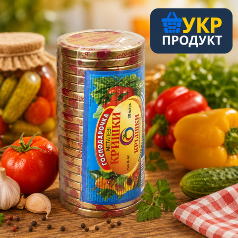 Кришки ТМ Господарочка ТВИСТ* 20шт НФ-00000479 фото
