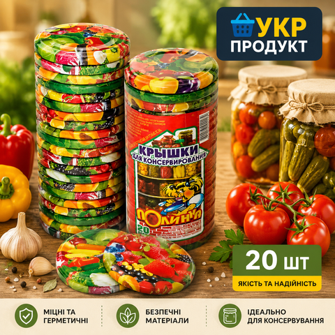 Кришки ТМ Полінка лакована Твіст20 шт НФ-00000292 фото