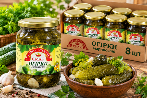 Огірки мариновані ТМ Королівський Смак*680г НФ-00000609 фото